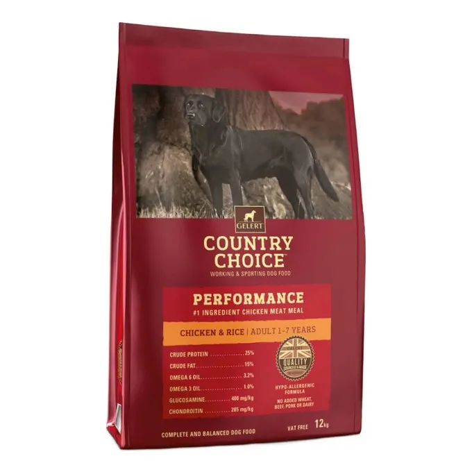 Gelert Country Choice Performance Adult Chicken Dry Working Dog Food