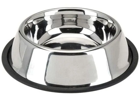Polished Stainless Steel Dog Bowl
